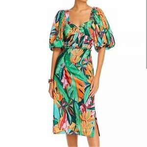 Farm Rio Banana Puff Sleeve XXS